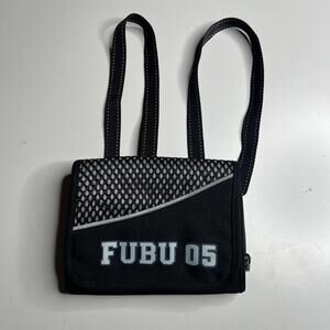 FUBU 05 Archive Mini Crossbody Bag Black Y2K Streetwear Rare